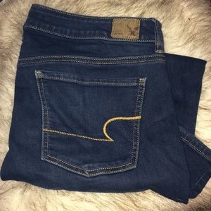 American Eagle Dark washes jeggings